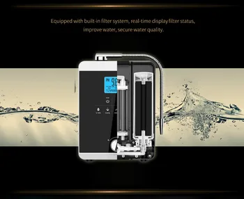 11Plates Komercinės Šarminio Vandens Jonizatoriaus su Japonijos Importuotų Ti-Pt elektrodo +Built-in Pluošto filtras Vandenilio Vandens