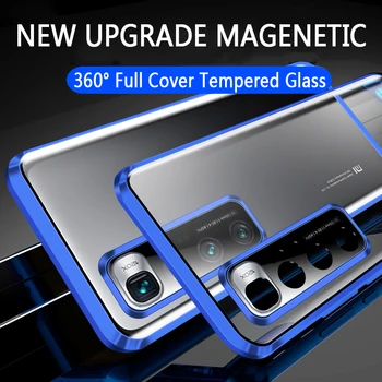 360 Visas Dangtelis Vaizdo Kameros Apsaugos Skaidraus Stiklo Metalo Magnetinių Flip Case For Xiaomi Mi Ultra 10 Atvejų Xiomi Xiami Mi Ultra 10