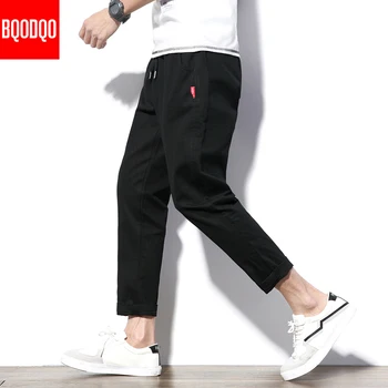 Armijos Žalioji Atsitiktinis Streetwear Ziajać Juoda Hip-hop Fitneso Karinės Japonija Tiesiai Kelnės Vyrams Mados Poilsiu Haremo Kelnės Rudenį