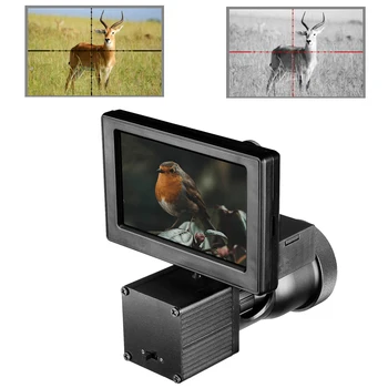 Gaisro Vilkas Naktinio Matymo HD 1080P 4.3 Colio Ekranas Siamo taikymo Sritis Vaizdo Kameros, Infraraudonųjų spindulių Šviestuvas Riflescope Medžioklės Optinis