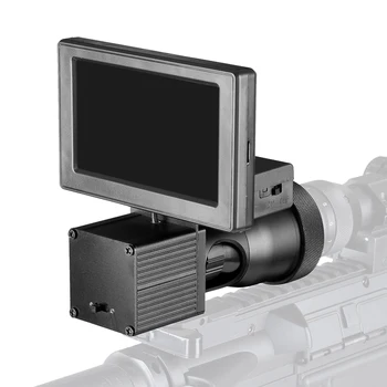 Gaisro Vilkas Naktinio Matymo HD 1080P 4.3 Colio Ekranas Siamo taikymo Sritis Vaizdo Kameros, Infraraudonųjų spindulių Šviestuvas Riflescope Medžioklės Optinis