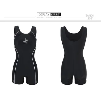 Moterų Sporto maudymosi kostiumėlį Juodos Competetive Profesinės Maudymosi Kostiumą, maudymosi Kostiumėliai, paminkštintas 2020 Naujausias Plius Dydis Maudymosi Kostiumas