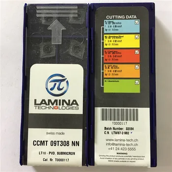 CCMT09T308NN LT10 CNC karbido ašmenys įterpti 10vnt/daug originalių CCMT 09T308 NN LT10