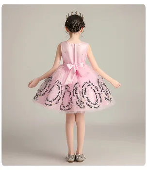 Vestuvinė Suknelė 2020 Metų Vasaros Gėlių Mergaičių Suknelės Bamblys Mergaičių Drabužiai Be Rankovių Suknelė Mergaitėms Princesė Mergina Vakarinę Suknelę