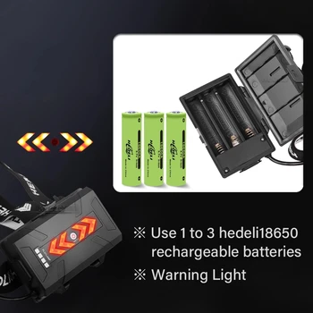 400000 LM XHP90.3 Galingas LED 18650 Žibintas įkraunamas led žibintų usb zoom galvos žibintuvėlis šviesos XHP90 super šviesus žibintas