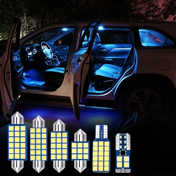 4PCS 12v LED Lemputės Automobilių Salono Apšvietimo Komplektas, Baltos spalvos Lempa Honda HR-V HRV) 2016 2017 2018 2019 Priedai