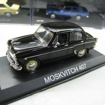 1:43 Statinis Modelis Klasikinis Sovietų Sąjungos Rusija MOSKVITCH 407 Taksi Lydinio Automobilių Van Modelis Žaislai Diecast Surinkimo Dovanos