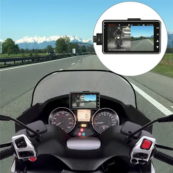 KY-MT18 Motociklo Kamera, DVR Motorinių Brūkšnys Cam su Specialiųjų Dvejopą Priekiniai Galiniai Diktofonas Motociklų Elektronikos