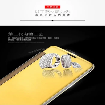 Dėl LG G5 H830 H850 V10 Prabanga Aišku, galinis Dangtelis Electroplate Veidrodis telefono Dėklai LG G5 V10 Sunku Piniginės Apversti Telefoną atveju