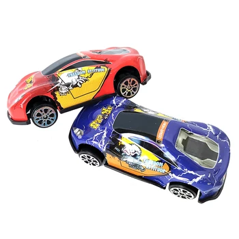 Išstūmimo kelio modelio automobilių Lenktynių žaislas Vaikams, vaikų Konkurencingą žaislai Gumos juostos galia 4 pavaras Lizdą automobilio su 