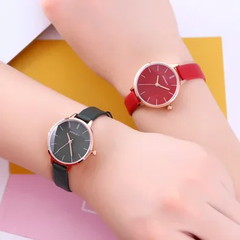 Moterų Laikrodžiai 2020 Ultra Plonas Mažas Žiūrėti Suknelė Kvarcinis Laikrodis Odos Watchband Moterų Laikrodis Relogio Feminino