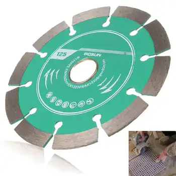1pcs 125mm Metalo Lydinio Diamond pjauti Varantys Pjovimo Diskas betonui Marmuro Mūro, Plytelių Storis 2mm Inžinerijos Pjovimo