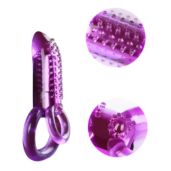 Silikono Cockring Vibratorius Clit Stimuliatorius Didinti Sekso Žaislas, Vibruojantis Penis Varpos Žiedas Produkto Penis Extender Žiedas-35