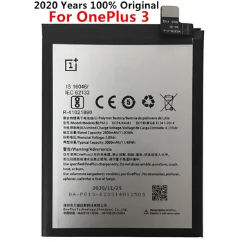 Naujas BLP613 3000mAh bateriją Už OnePlus 3 Vienas Plius 3 Trys mobiliojo Telefono Baterijų