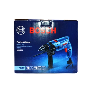 Bosch GSB570 Poveikio Gręžimo Vertus, Elektrinis Grąžtas Buitinių Elektros Įrankis, Elektrinis Plaktukas Multi-Funkcija Pistoletas Gręžimo Naujas