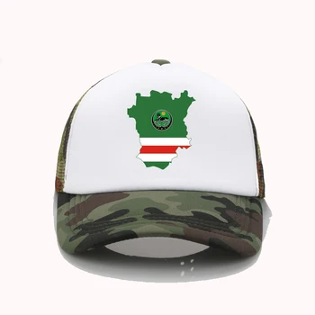 Mados skrybėlę Čečėnijos Respublikos Ičkerijos Spausdinti Beisbolo kepurės, Vyrų, Moterų skrybėlės Vasaros tinklelio bžūp grafiti beisbolo kepuraitę