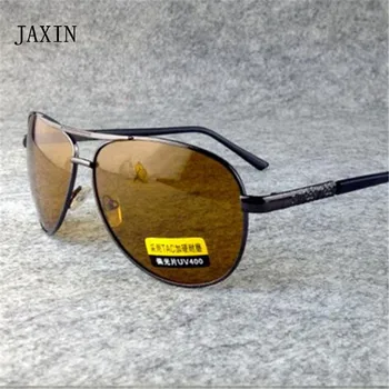JAXINnight vizija poliarizuoti akiniai vyrams, prekės dizainas plaukioja akiniai nuo saulės moterims, metalinis rėmas vairavimo kelionės naktinio matymo gogglesUV40
