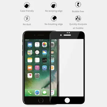 Nillkin iPhone 7 8 Plus Stiklo XD CP+ Max 3D Grūdintas Stiklas Saugos Slim Apsaugos Screen Protector, iPhone 7 8 Plus Stiklo