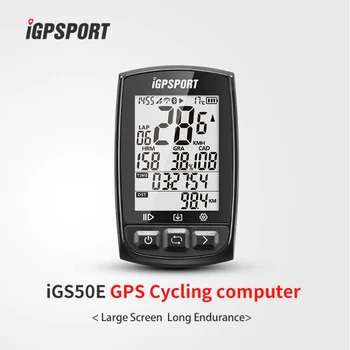 IGPSPORT iGS50E Dviračio kompiuteris GPSEnabled Dviračio Kompiuteris, navigacija, Spidometras IPX7 200 valandų duomenų saugojimas