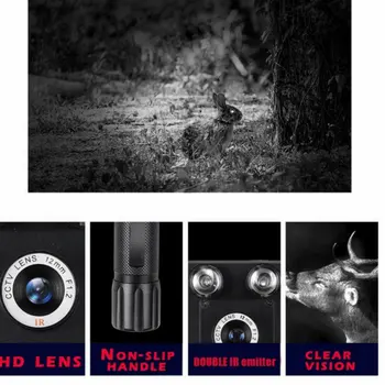 Didelės raiškos infraraudonųjų spindulių naktinio matymo sistema dual perspektyvos ne terminio vaizdavimo skaitmeninis ekranas rankiniai nekilnojamojo naktinio matymo