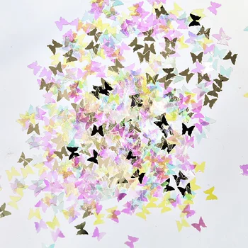 50g/pak Nail Art Butterfly Blizgančiais Blizgučiai Milteliai Formos 