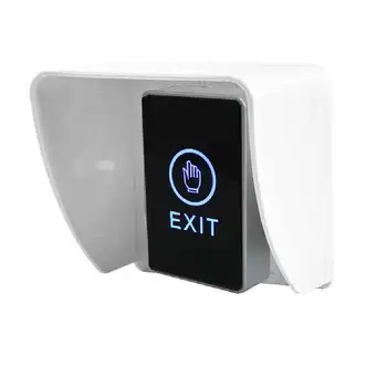 Palieskite exit mygtuką akrilo skydelis 86mm x 56mm NO/NC/COM išėjimo mėlyna atgal šviesos elektrinis laukas kasetės min:1pcs