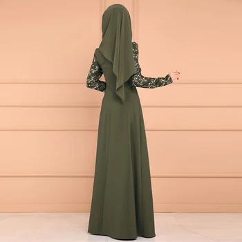 Kieto Juoda Islamo Musulmonų Abaja Dubajaus Moterų Musulmonų Rinkiniai Mados Maxi Suknelė, Hijab Suknelė Indija Amerikos Drabužių Turkija Caftan