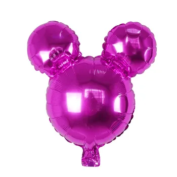 10vnt Mini Mickey Minnie Galvos Pelės Aliuminio Folija Balionai Oro Globos Baby Shower Gimtadienio Apdailos Balons Reikmenys Žaislai