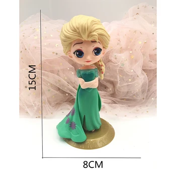 DISNEY Q posket Princesė Lėlės Užšaldyti Elsa Pav žaislai, lėlės, žaislai Tortas dekoro gimtadienio Kolekcines Modelis Vaikams, Žaislai