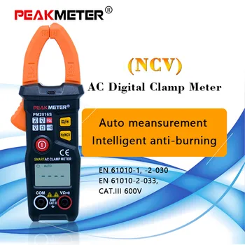 PEAKMETER PM2016S Smart Mini Digital AC Apkabos Metrų Multimetras su Atsparumo dažnis, duomenų paspaudę NCV testeris