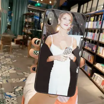 Celine Dion Telefono dėklas Grūdintas stiklas iphone 5C 6 6S 7 8 plus X XS XR 11 PRO MAX