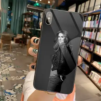 Celine Dion Telefono dėklas Grūdintas stiklas iphone 5C 6 6S 7 8 plus X XS XR 11 PRO MAX