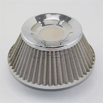 Automobilių oro filtras 76MM filtras, nerūdijančio plieno, net grybo galva grybų galva didelė srauto oro filtras
