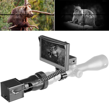 850nm Infraraudonųjų spindulių Naktinio Matymo Prietaisas Riflescope Medžioklės taikymo Sritis Greito Išardymo ir Lauko Laukinės gamtos Spąstus, Sistemos, Kamera, L 2020 m.