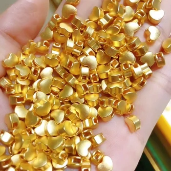 CHUHAN 999 gryno aukso Papuošalai Širdies Pakabukas 3D Sunku aukso procesas 24K Aukso Pakabukas 18K AU750 karoliai