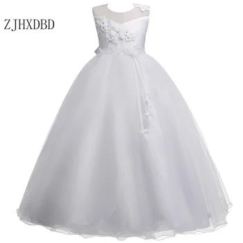 2020 Vaikai Nėrinių Suknelės Mergaitėms Vasaros Drabužių Šalis Nešioti Vaikų Princesė Dress Vestido 5 6 8 9 12 14 Metų Gimtadienį Suknelė