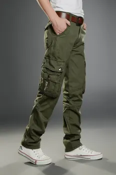 MIXCUBIC skalbimo karinės uniformos kelnės vyrams Dėvėti, atsparus krovinių kelnės vyrams, darbo drabužiai Multi-pocket darbo drabužiai vyrams dydis 28-38