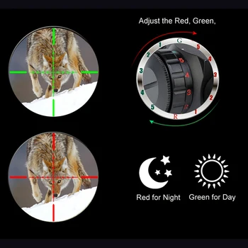 2.5-10x40 Galingas Žalias Lazeris Riflescope Taktinis Optinis Red Dot taikymo Sritis Akyse Striukės Medžioklei Holografinis Kolimatorius Tinklelis Tikslas