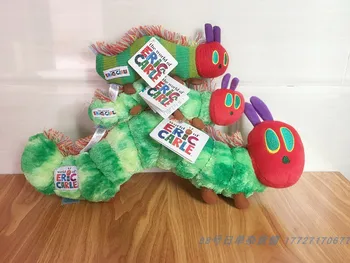 Autentiškas 3, modelis Labai Alkanas Caterpillar Eric Carle Sstuffed pliušinis žaislas Vaikams Dovanos Vaikams
