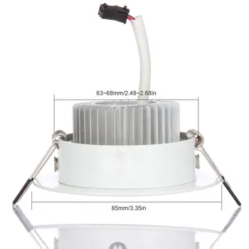 LED Downlight Įleidžiamas Led COBDownlight pritemdomi AC85-265V 5W 10W Lubų Lempa Patalpų Apšvietimas su Led driver Led Spot Apšvietimas