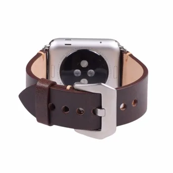 EACHE 38mm 42mm Tamsiai Rudos spalvos Pakeitimas laikrodžių dirželiai Tinka Apple Žiūrėti