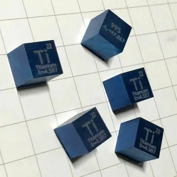 Neues 10mm 99,5% Titan Ti Metall Wrfel geschnitzt Elementas Periodensystem