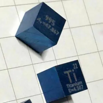 Neues 10mm 99,5% Titan Ti Metall Wrfel geschnitzt Elementas Periodensystem