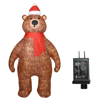 2.1 m Pripučiami Lokys Modelio LED Oro Pūstuvas Lauko Sodo Žaislas Kalėdų Vakarėlį Ornamentas, Papuošimas
