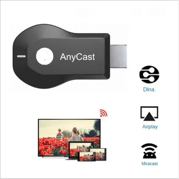 Belaidžio HDMI suderinamus TV Stick AnyCast M2 Airplay, WiFi Ekranas Dongle TV Imtuvas Miracast už Telefoną PC 