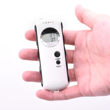 Profesionali Policija Skaitmeninis Ekranas Kvėpavimas Alkoholio Testeriai Breathalyzer Portable LED Žibintuvėlis alkoholio testeris elektrocheminės