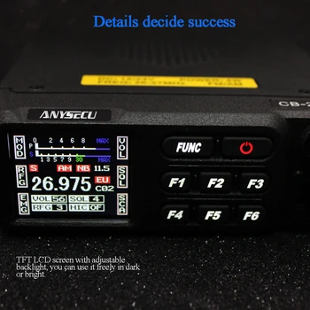 Anysecu CB Radijo CB-27 Mobiliojo ryšio Trumpųjų radijo 26.965-27.405 MHz, AM/FM Pilietis prekės lisence nemokamai 27MHZ shortware radijo CB27