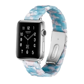 Derva diržu, apple watch band 44mm 40mm 42mm 38mm apyrankė Nerūdijančio Plieno Sagtis watchband už iwatch pulseira 5/4/3/2/1