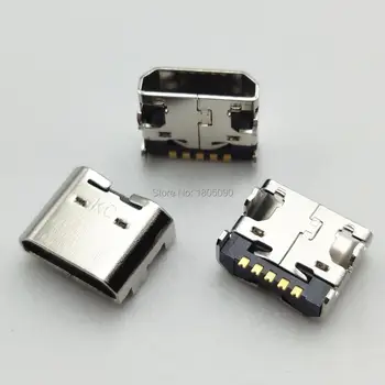100vnt Micro USB Mini jungtis Jack lizdas Doko Jungtis Įkrovimo Uosto LG Intuicija V400 V500 V507 V510 VS950 V700 V410