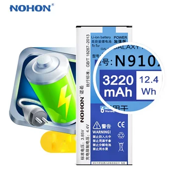 NOHON EB-BN910BBE Bateriją, Skirtą Samsung Galaxy Note 4 Note4 N910A N910C N910F N910G N910H N910P N910T N910U N910V N910X 3220mAh